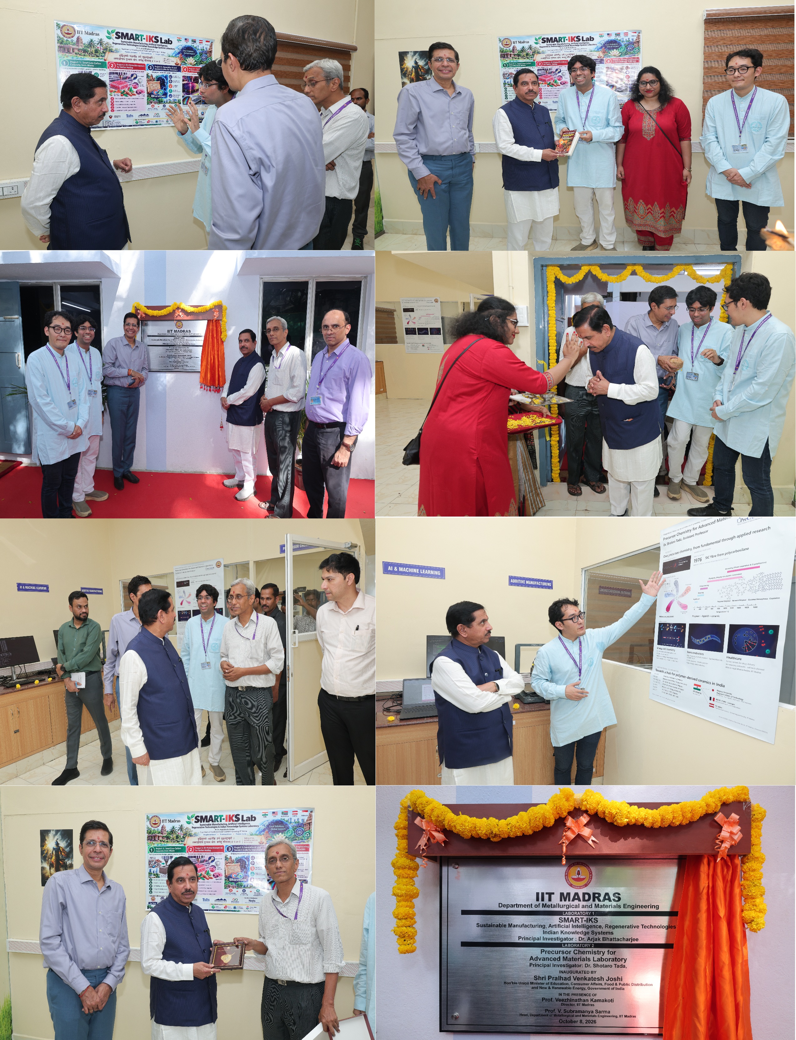 Hon’ble Union Minister of Education, Government of India, Shri Pralhad Joshi Ji inaugurated two newly established world class research laboratories